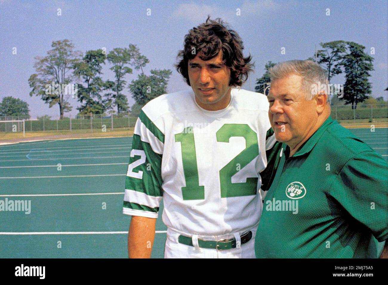 New York Jets quarterback Joe Namath (12) is shown during practice