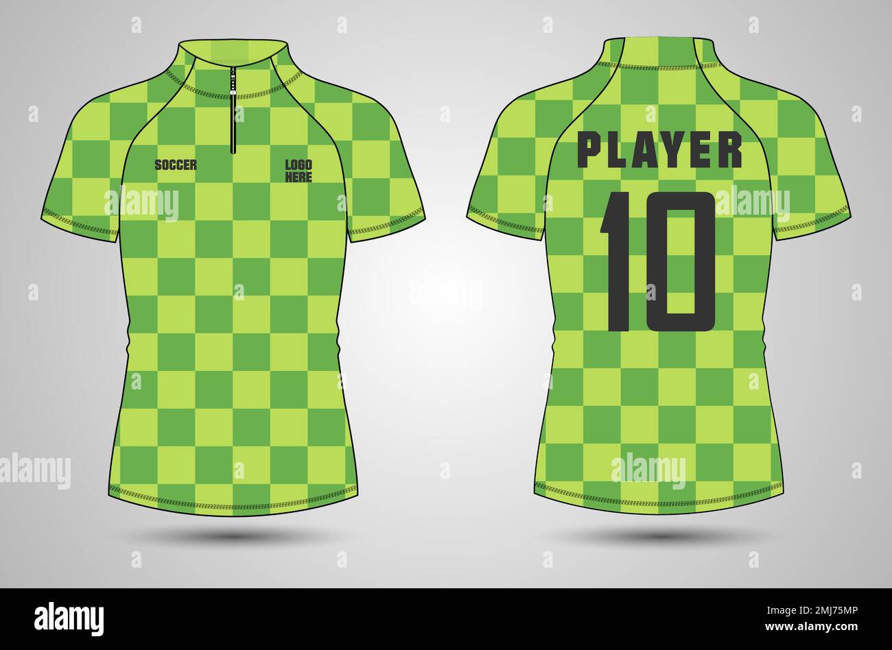 Tshirt sport Jersey design Vector illustration template Front And back