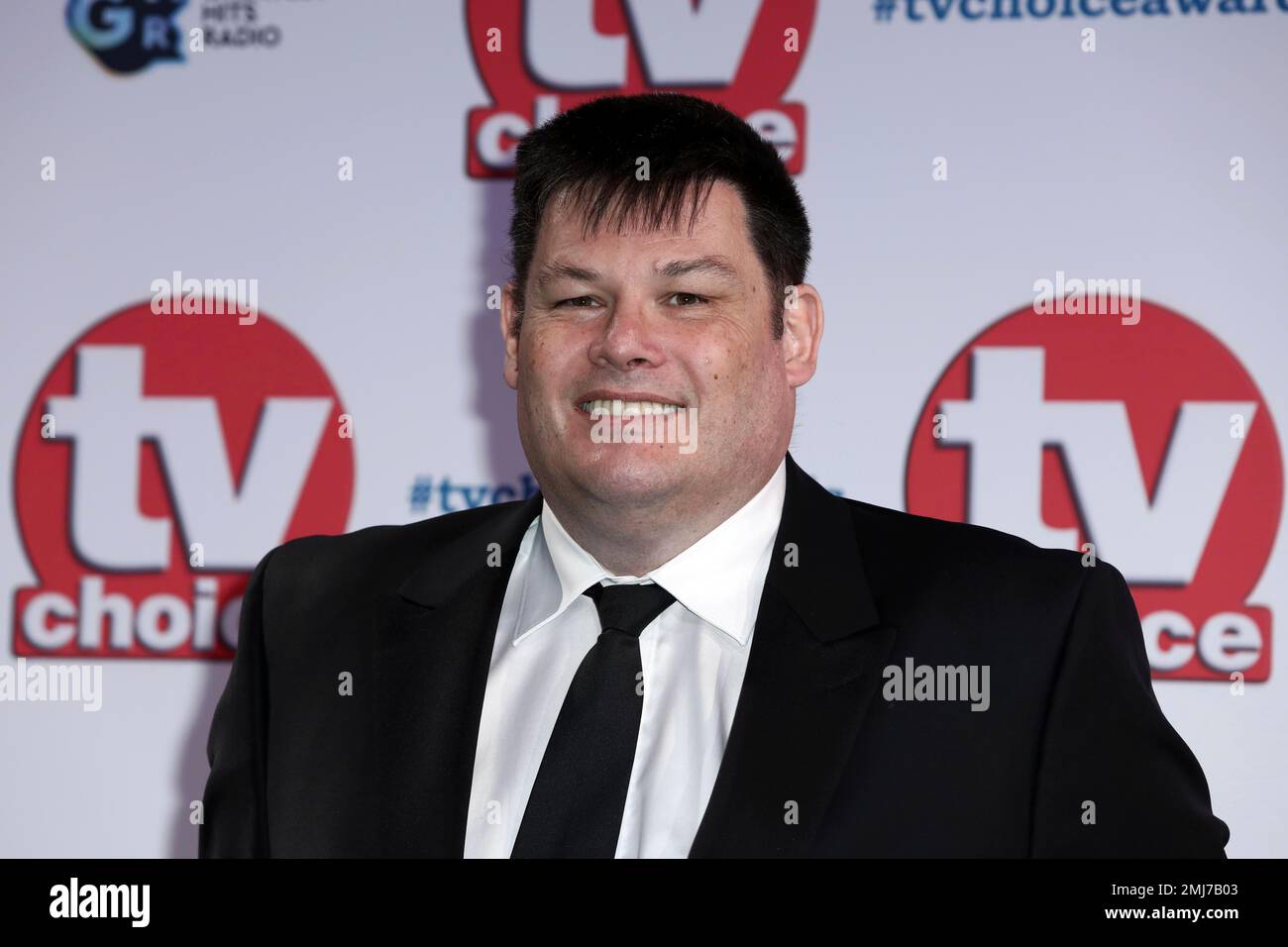 TV personality Mark Labbett poses for photographers on arrival at the ...