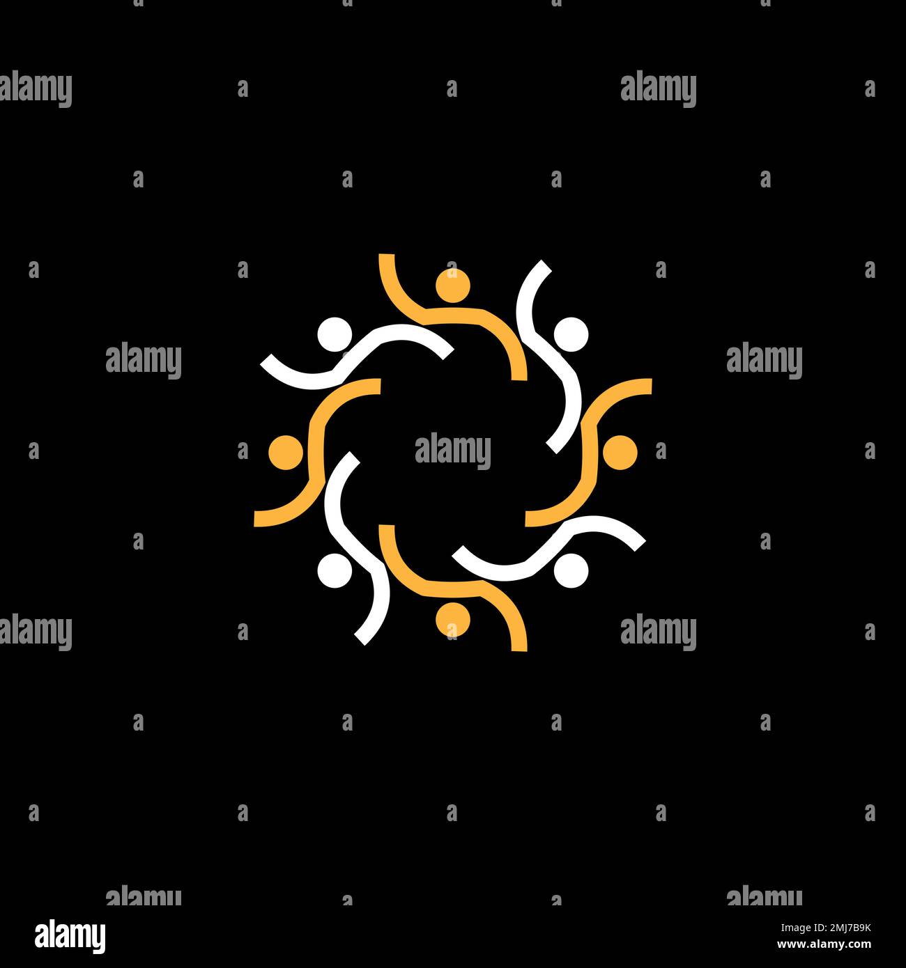 Unique Body or human with happy or active on around circle image ...