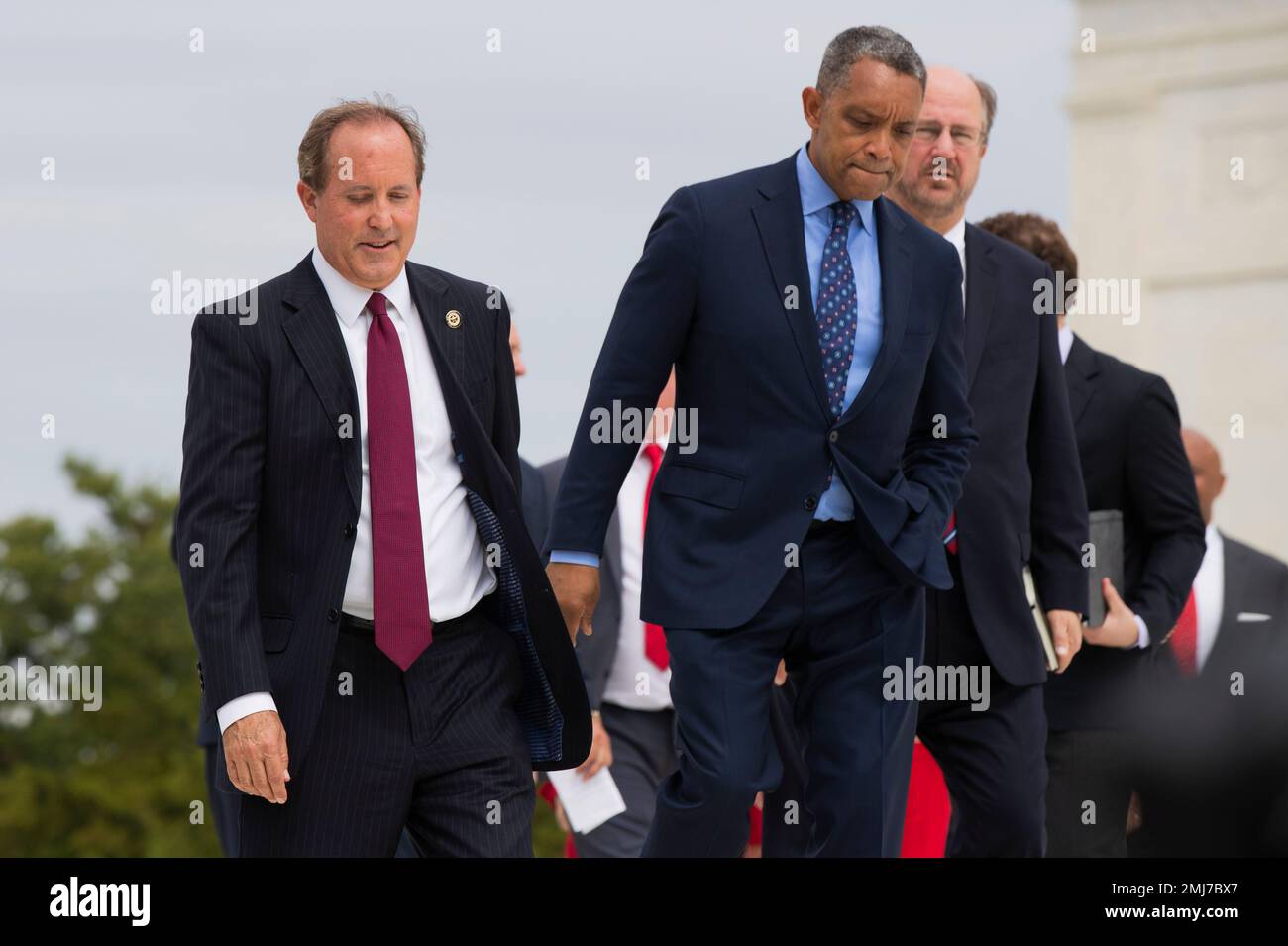 Texas Attorney General Ken Paxton, from left, District of Columbia