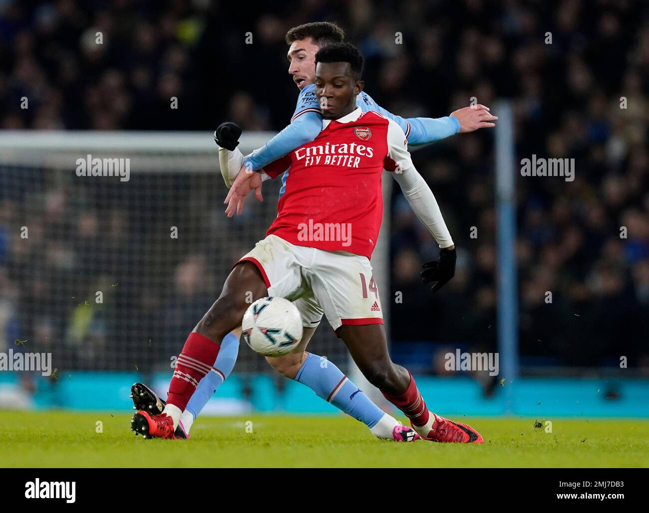 Manchester, England, 27th January 2023. Aymeric Laporte of Manchester