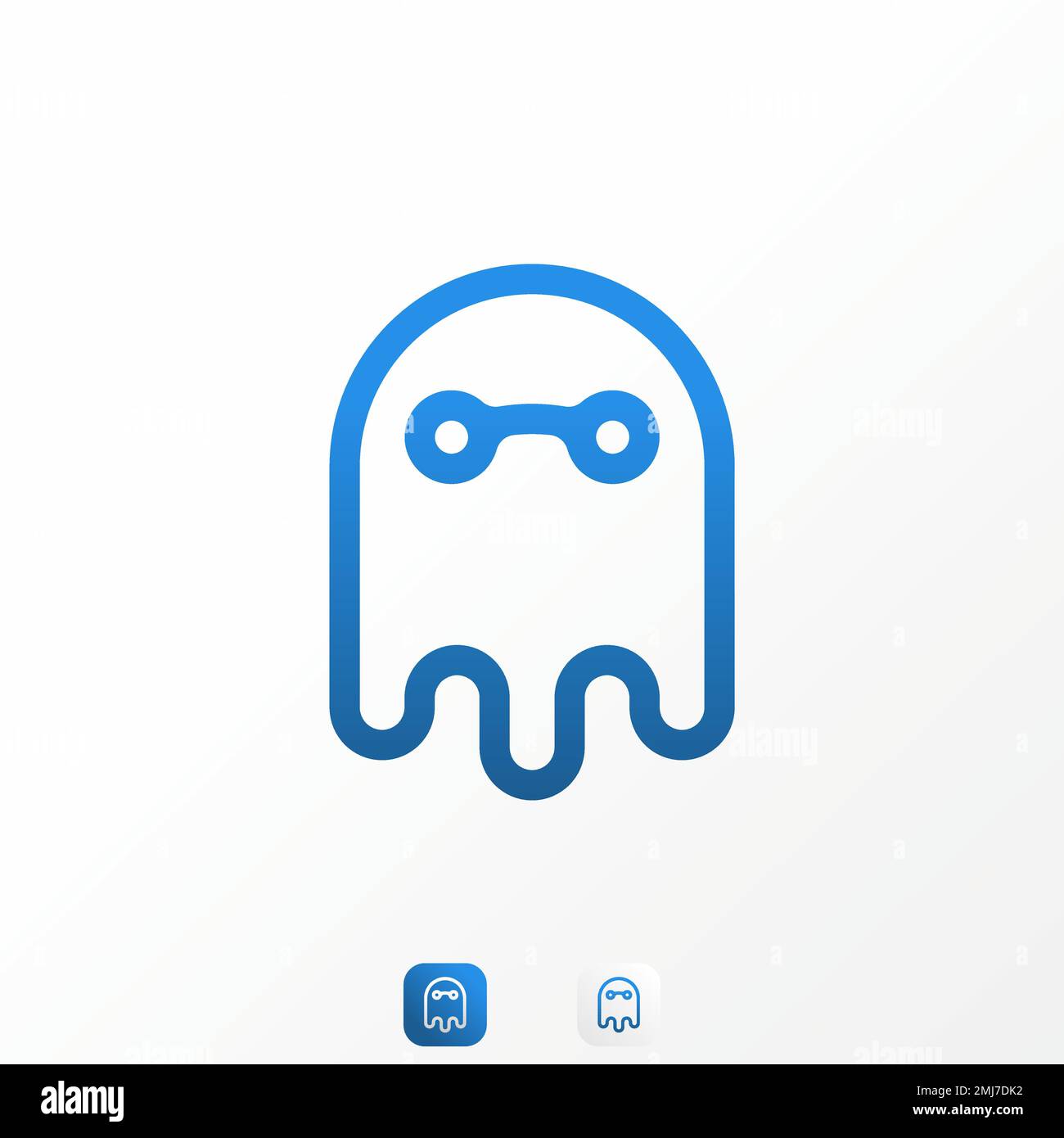 Simple but unique funny ghost in line with tech or network sign image  graphic icon logo design abstract concept vector stock computer or hacker  Stock Vector Image & Art - Alamy