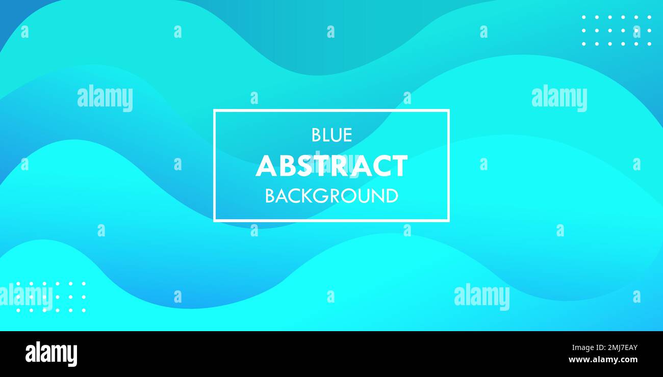 Wavy Blue Gradient Vibrant Abstract Vector Background Stock Vector