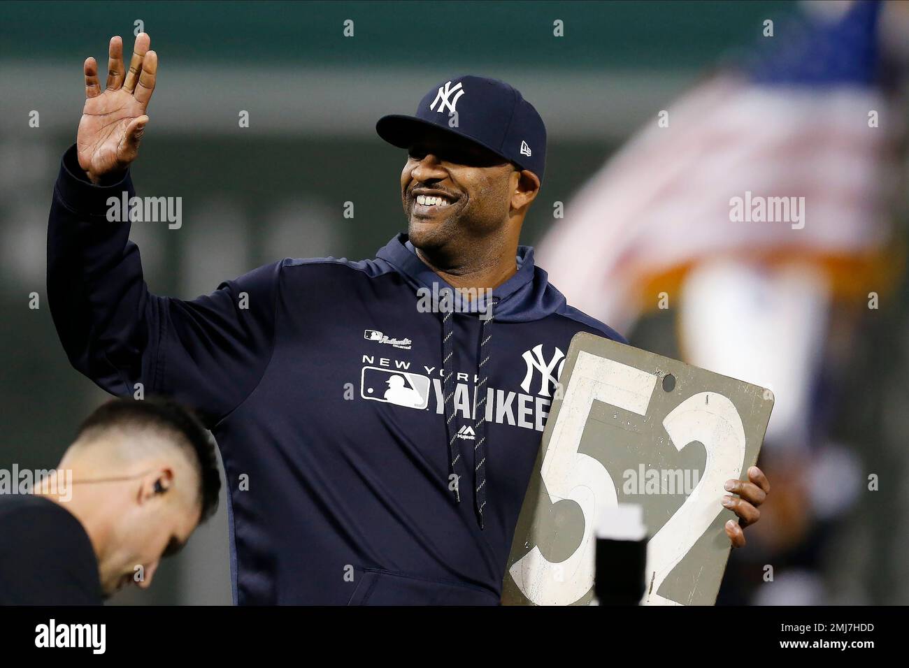 CC Sabathia New York Yankees CC Sabathia Game-Used #52 Pink