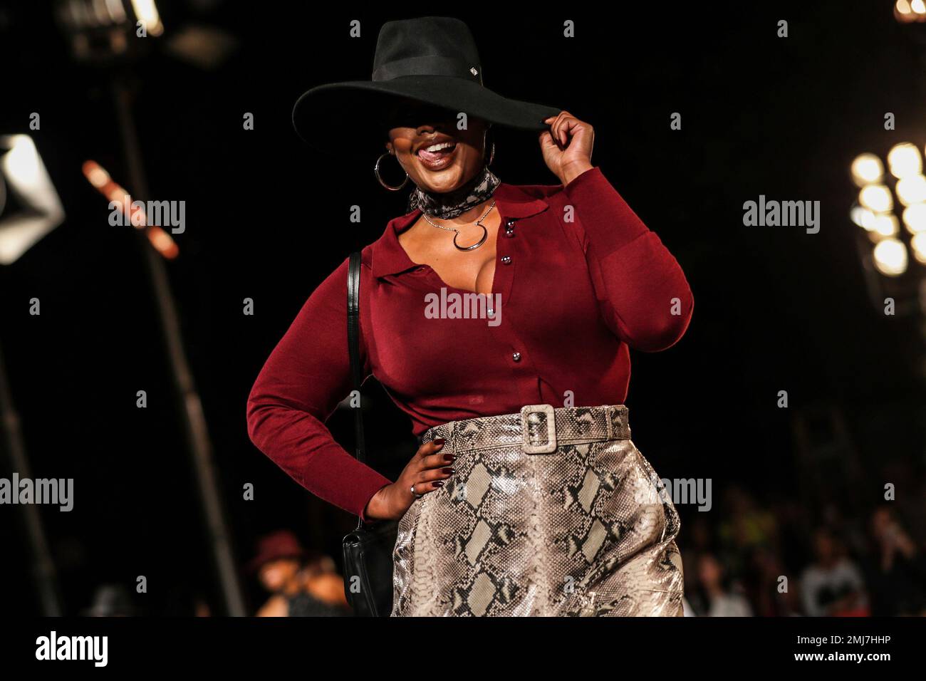 CORRECTS TO SUNDAY - The Tommy Hilfiger collection is modeled during  Fashion Week in New York, Sunday, Sept. 8, 2019. (AP Photo/Jeenah Moon  Stock Photo - Alamy
