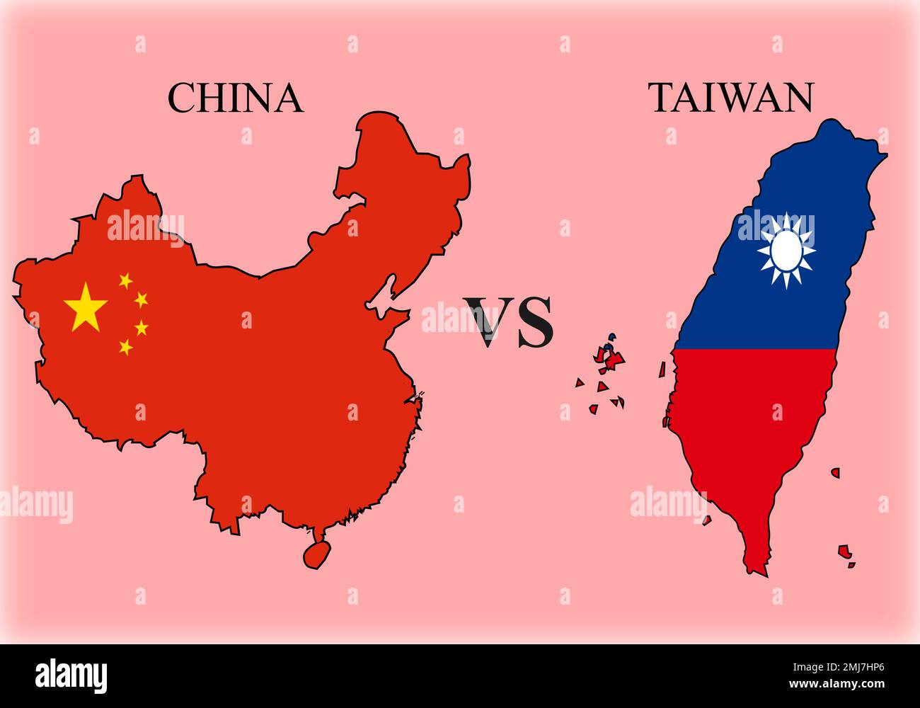 Taiwan vs china war Stock Vector Images Alamy