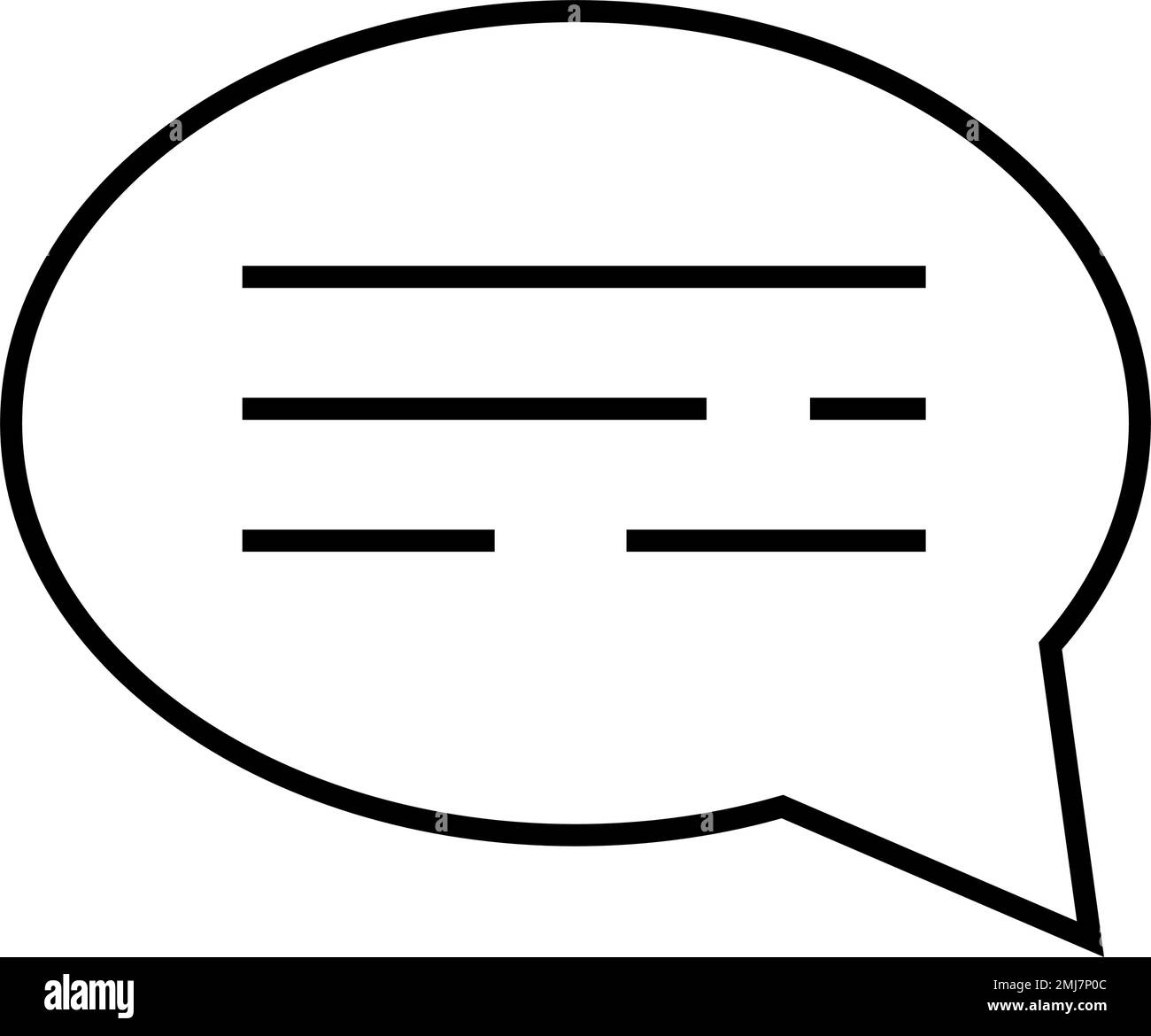 Speech bubble icon. Conversation icon. Editable vector. Stock Vector