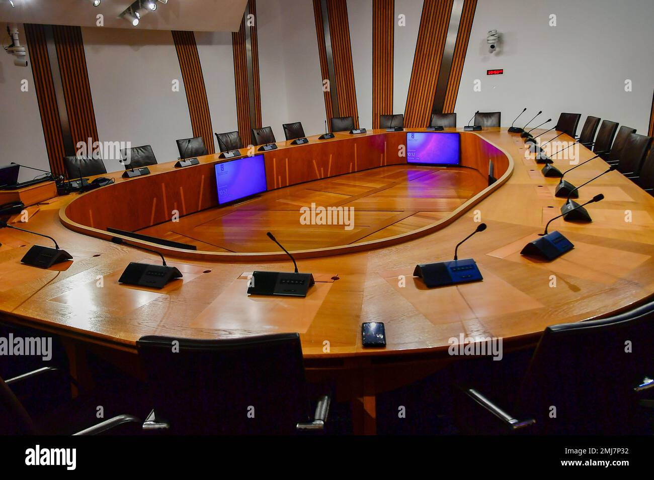 A Committee Room Scottish Parliament Edinburgh Scotland Stock Photo A Committee Room Scottish Parliament Edinburgh Scotland Stock Photo