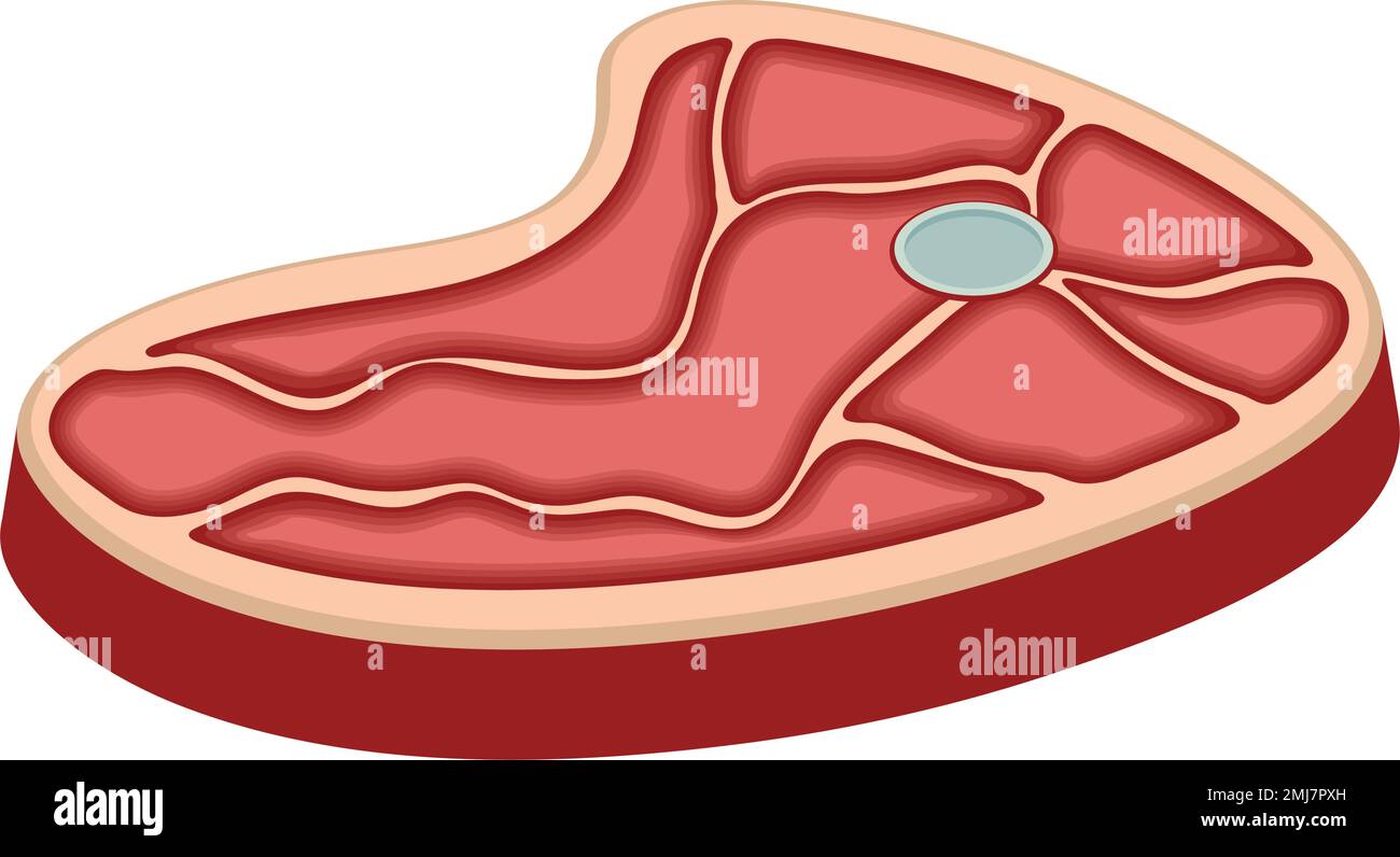 beef steak butchery meat food icon Stock Vector Image & Art - Alamy