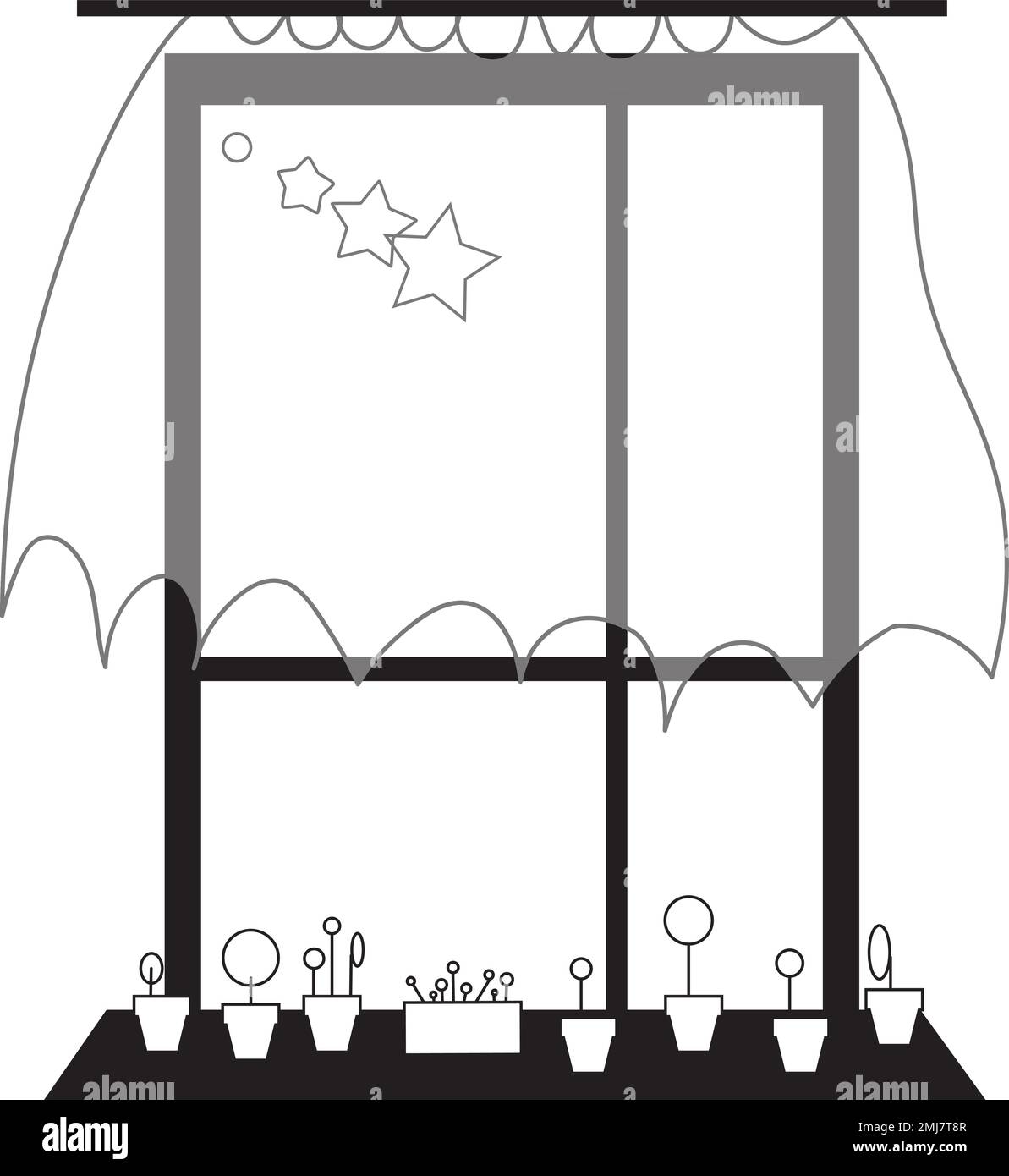 Pitcher window Stock Vector Images - Alamy