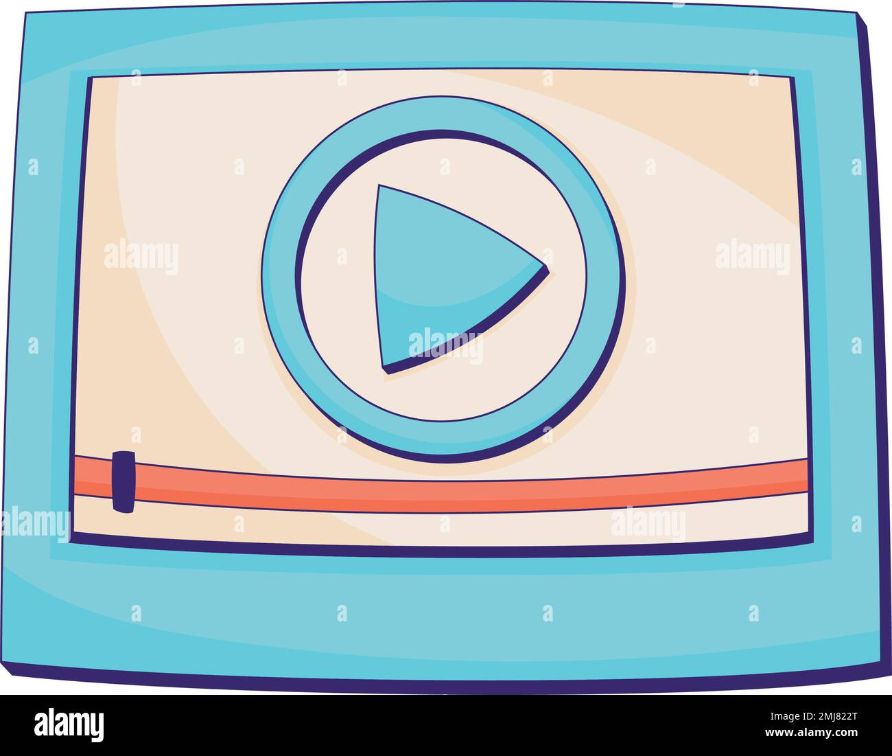 play button in template icon Stock Vector Image &amp; Art - Alamy