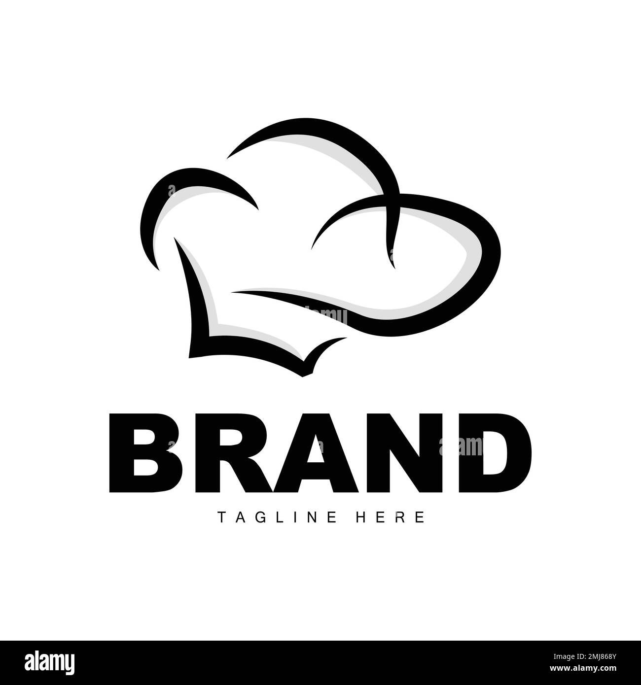 Chef Hat Logo, Cooking Vector Hand Made Chef Hat Collection, Product