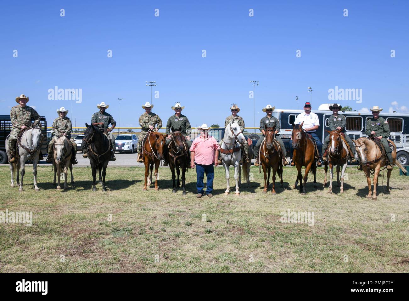 Gary “Bull” Watkins, a friend of Altus since 2011 and rancher (center ...