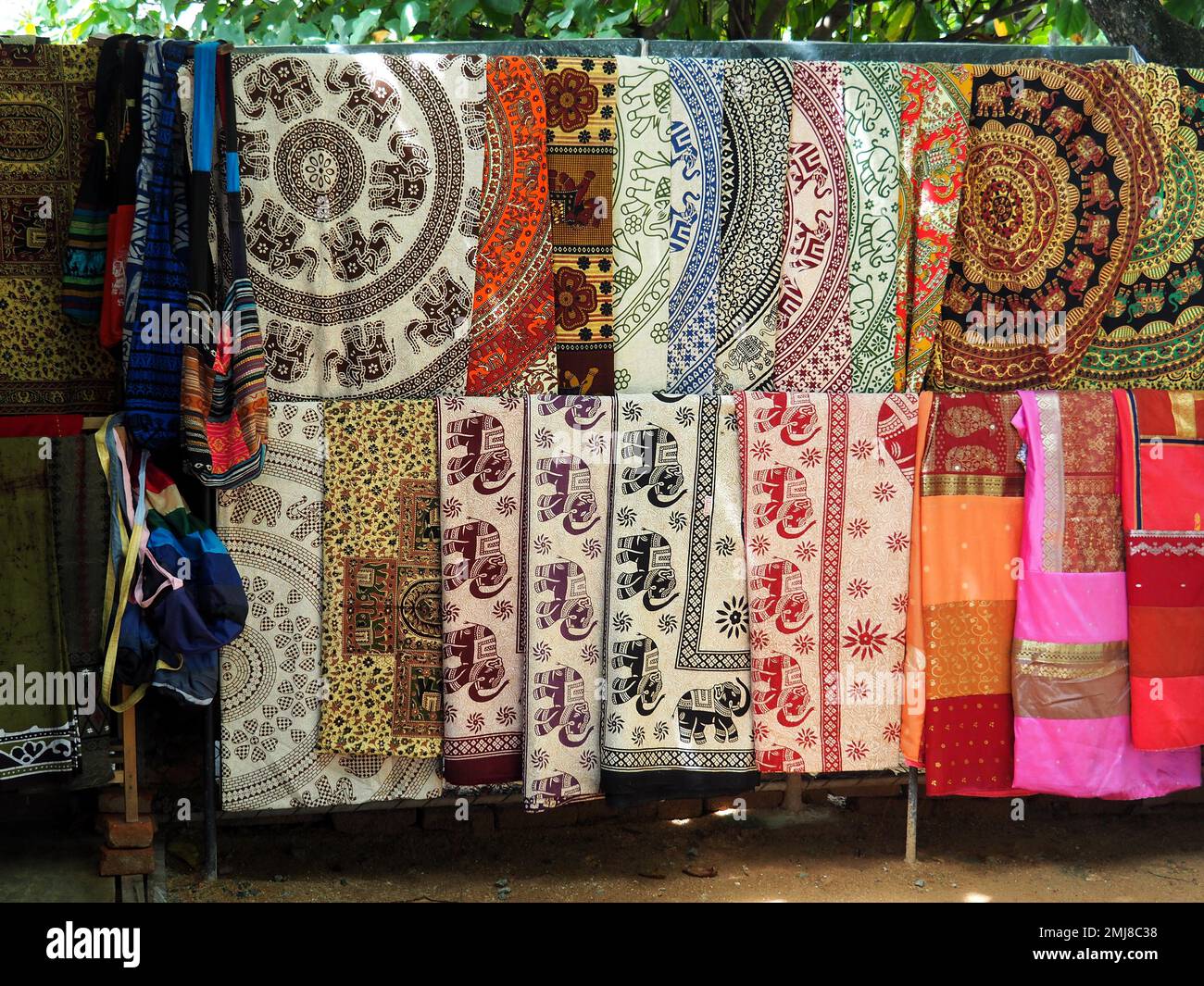 clothing store, Hikkaduwa, Southern Province, Srí Lanka, Asia Stock