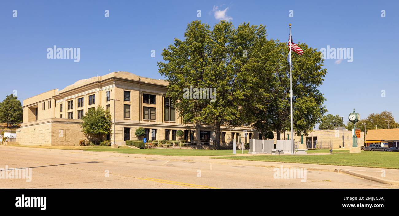 Poteau, Oklahoma, USA October 15, 2022 The Le Flore County