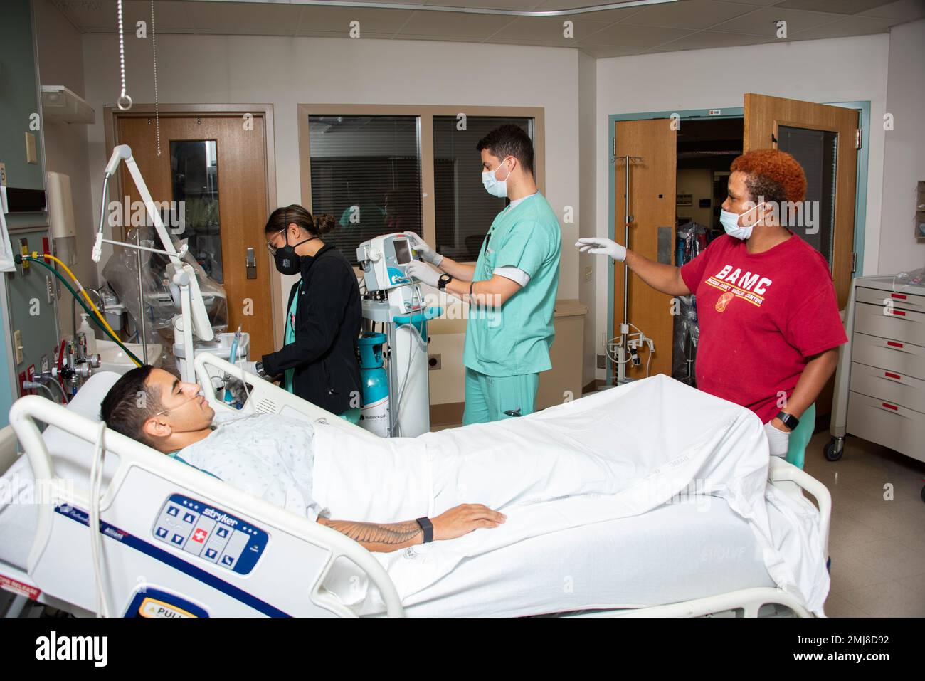 Suzette Hemphill, Respiratory Therapy training instructor, oversees