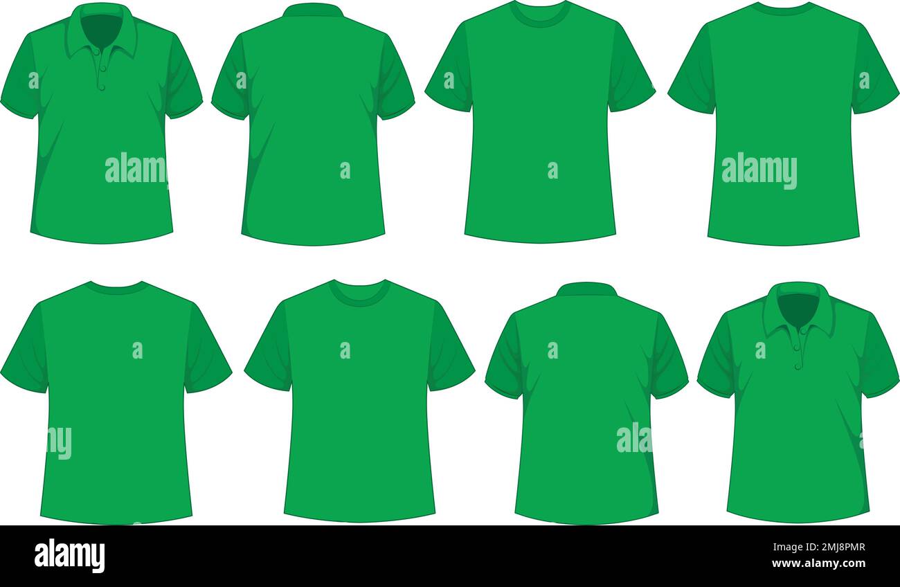 Green t top shirt sample