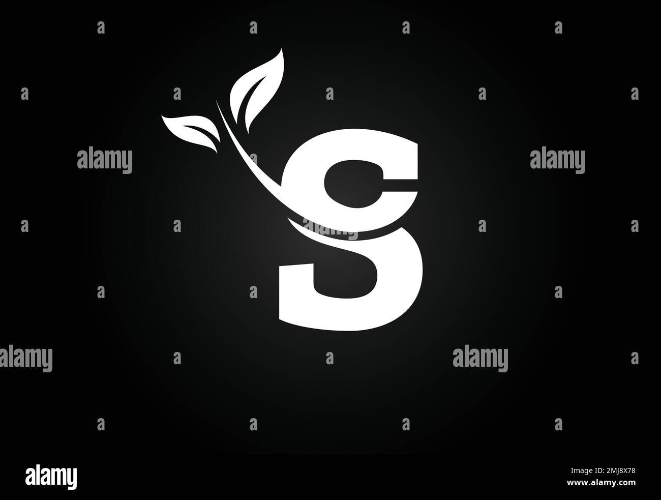 Initial letter S and leaf logo. Eco-friendly logo concept. Modern ...