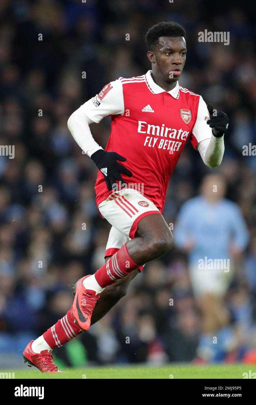 27th January 2023 ; Etihad Stadium, Manchester, England ; FA Cup Football, Manchester City versus Arsenal ; Eddie Nketiah of Arsenal Stock Photo
