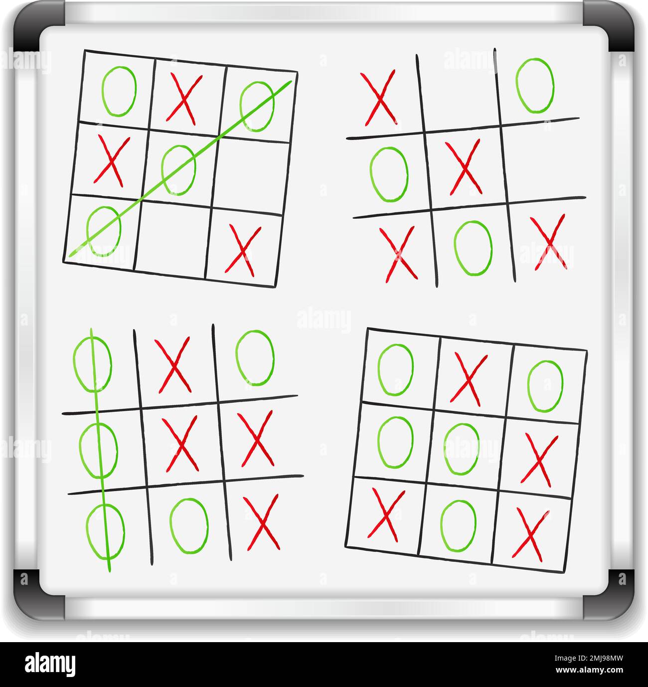 Tic tac toe game Cut Out Stock Images & Pictures - Alamy