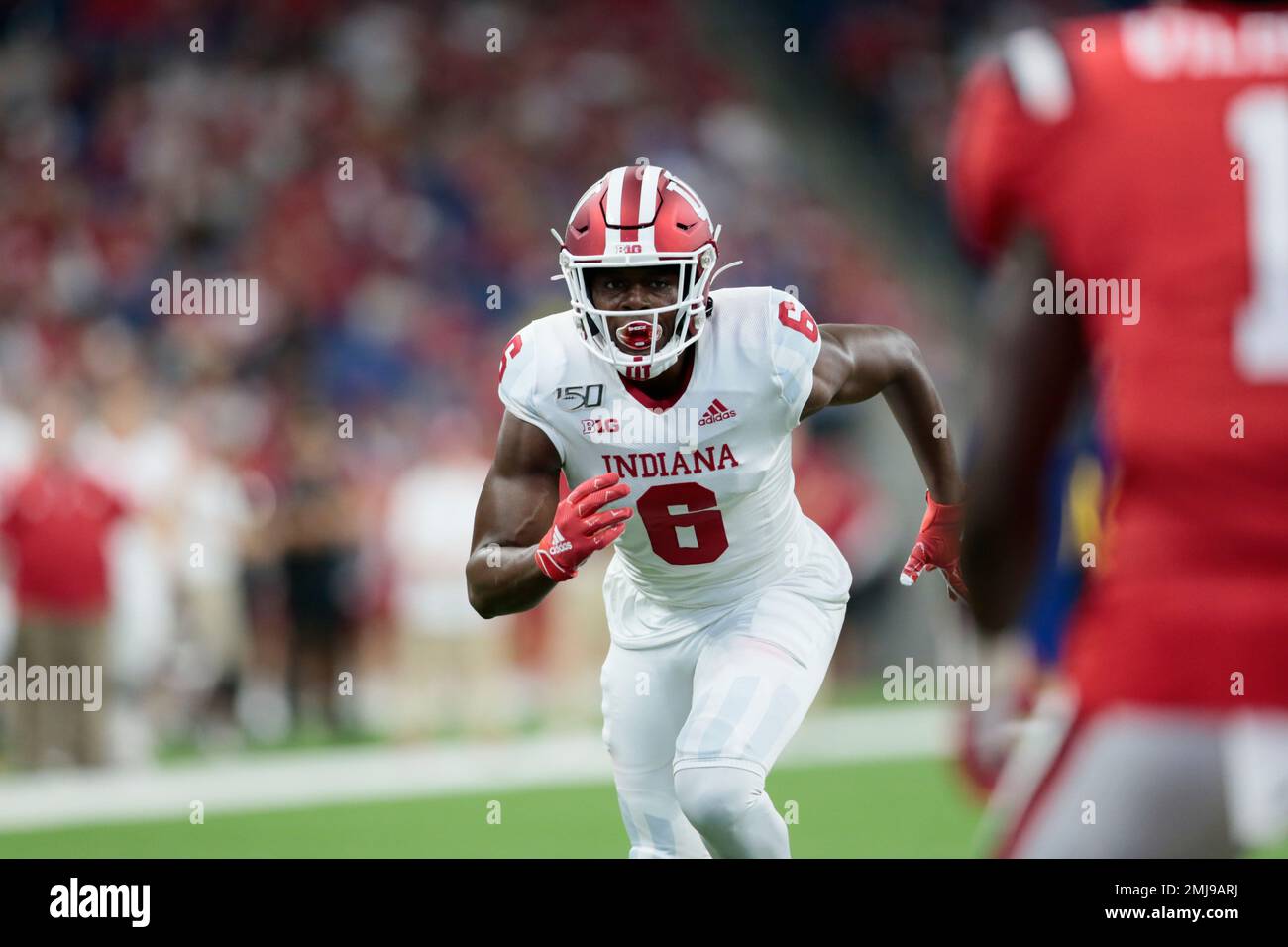 Indiana wide receiver Donavan Hale (6) in action as Indiana played Ball  State during an NCAA football game on Saturday, Aug. 31, 2019 in  Indianapolis. (AP Photo/AJ Mast Stock Photo - Alamy