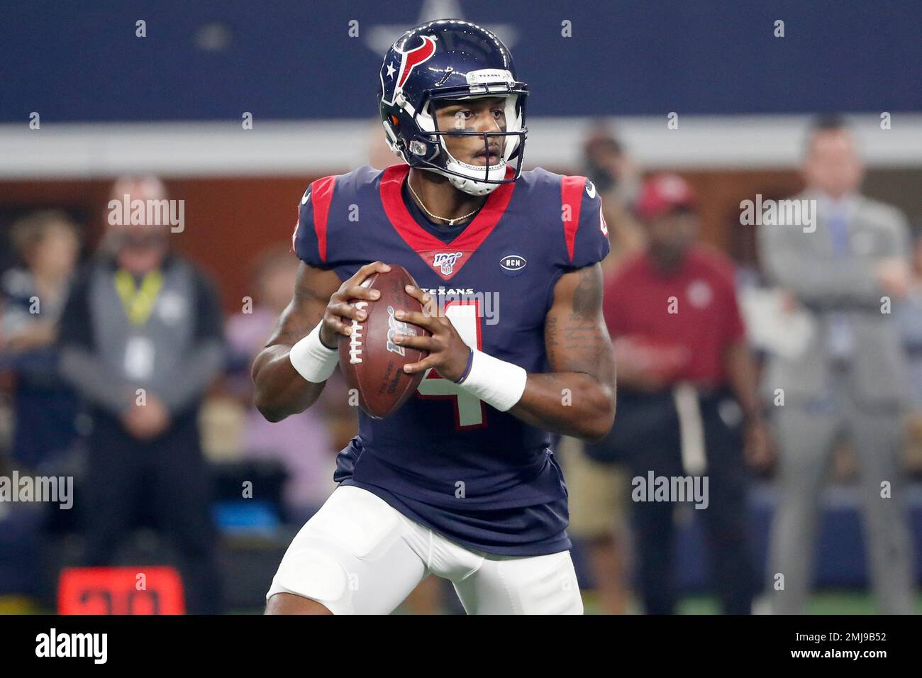 Chicago, United States. 13th Dec, 2020. Houston Texans quarterback Deshaun  Watson (4) scrambles with the ball during the third quarter against the Chicago  Bears at Soldier Field in Chicago on Sunday, December