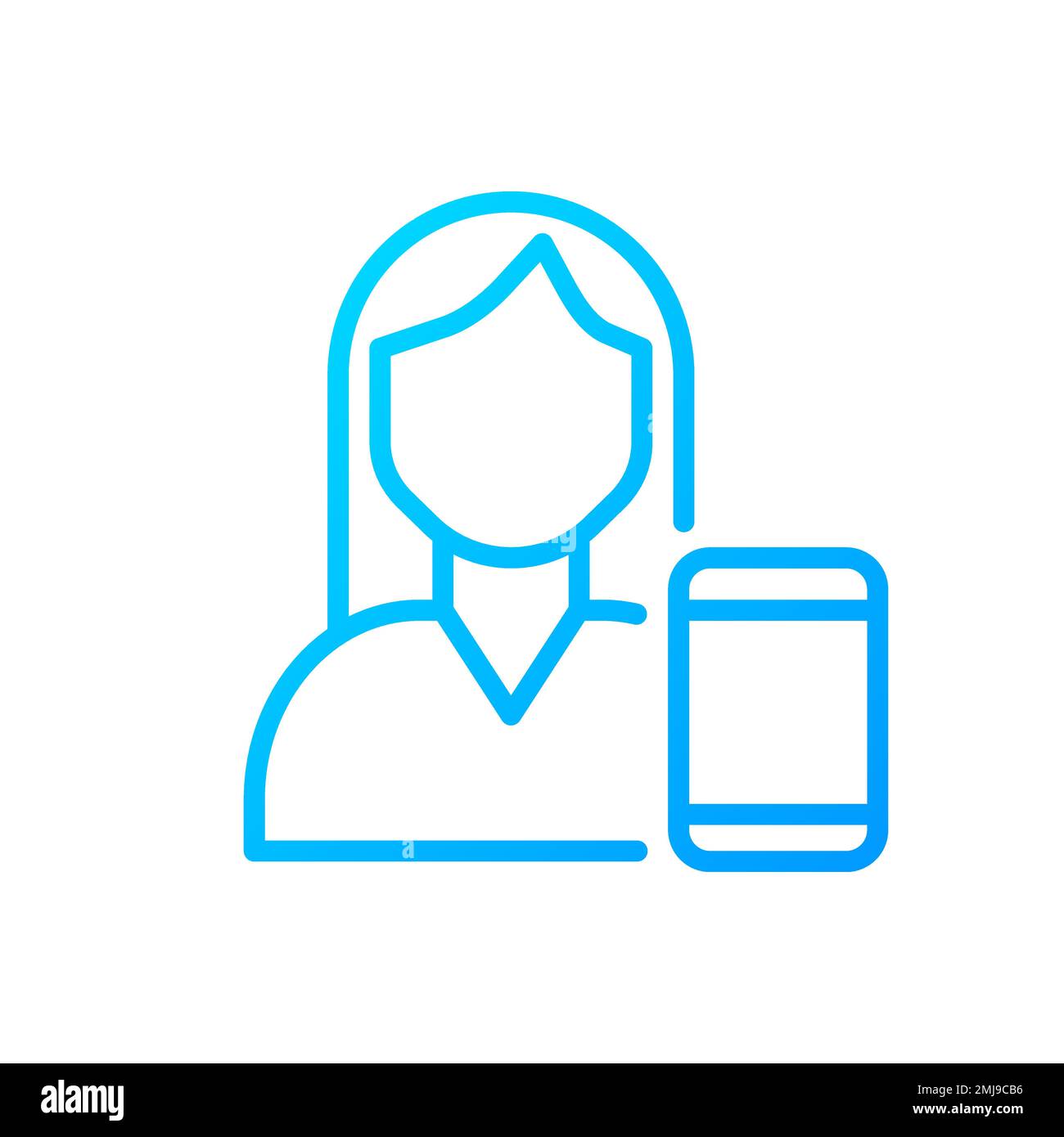 Telemedicine pixel perfect gradient linear vector icon Stock Vector