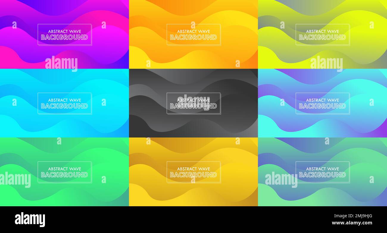 Colorful Abstract Wave Modern Background Vector Illustration Stock Vector