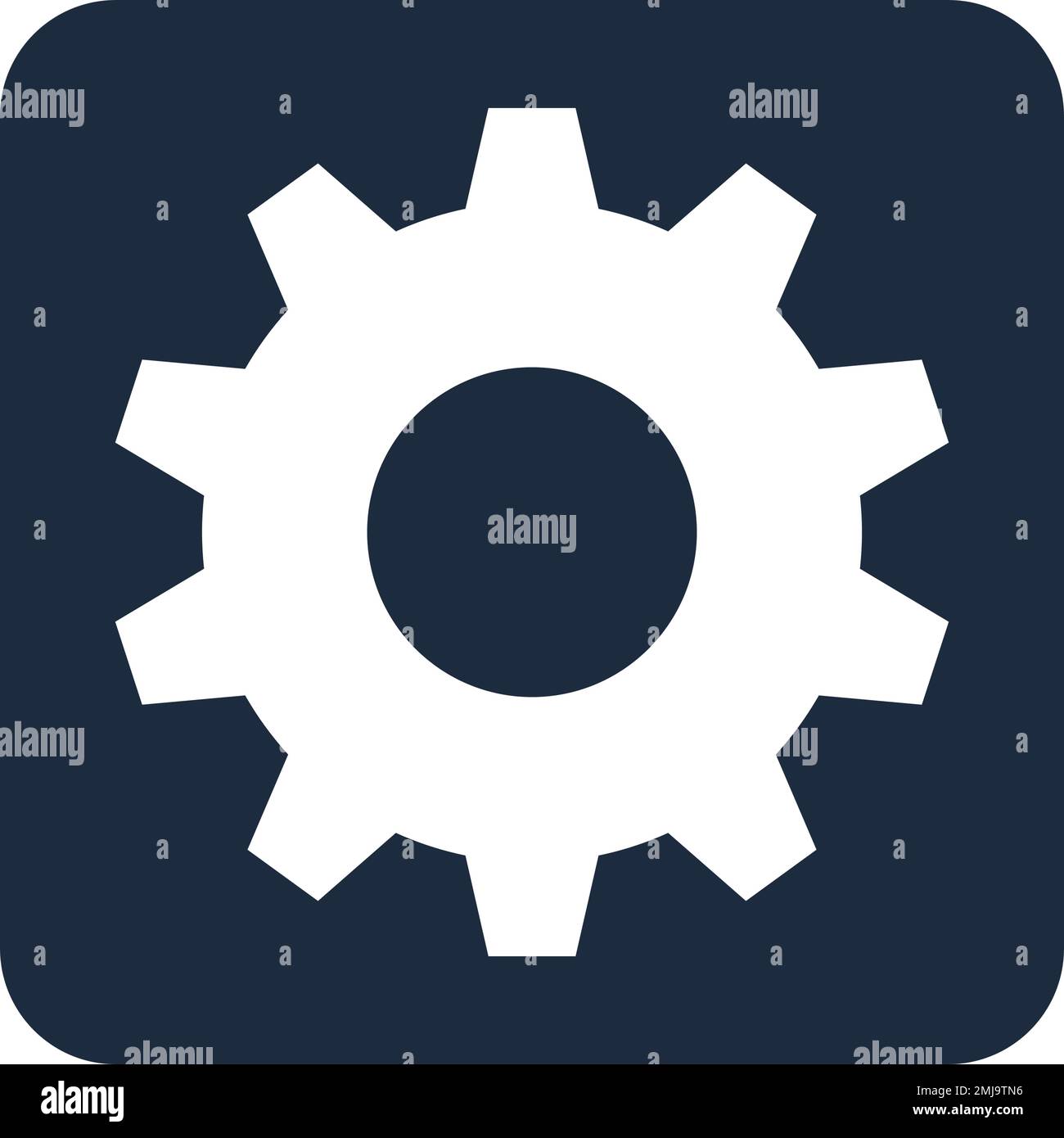 Gear button icon. Setting button. Editable vector Stock Vector Image