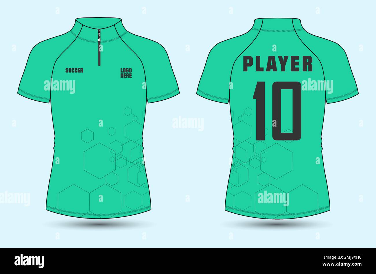 Tshirt sport Jersey design Vector illustration template Front And back