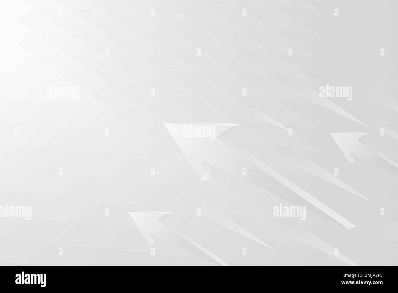 White arrow background, modern border, technology concept vector Stock ...