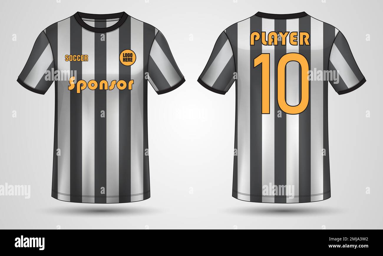 Tshirt sport Jersey design Vector illustration template Front And back