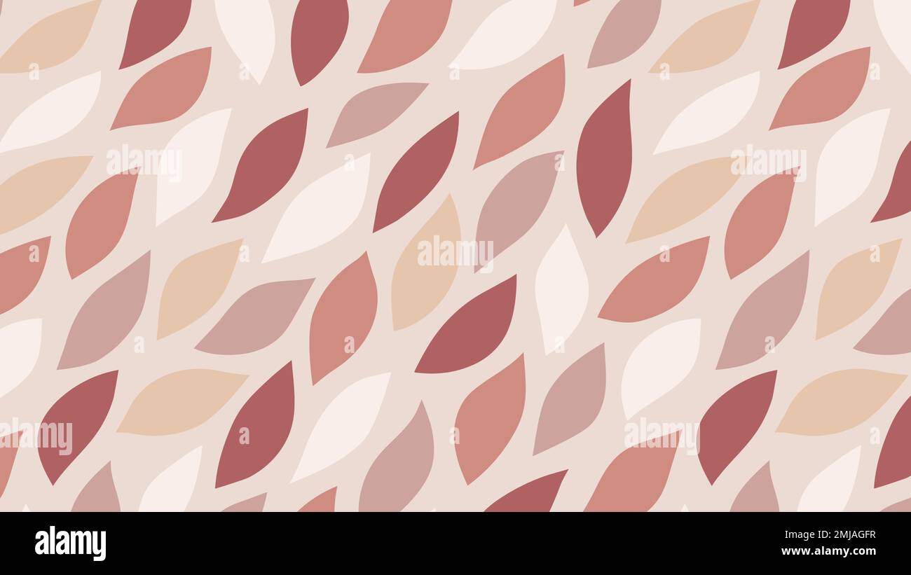 Pink seamless leaf patterned background vector Stock Vector