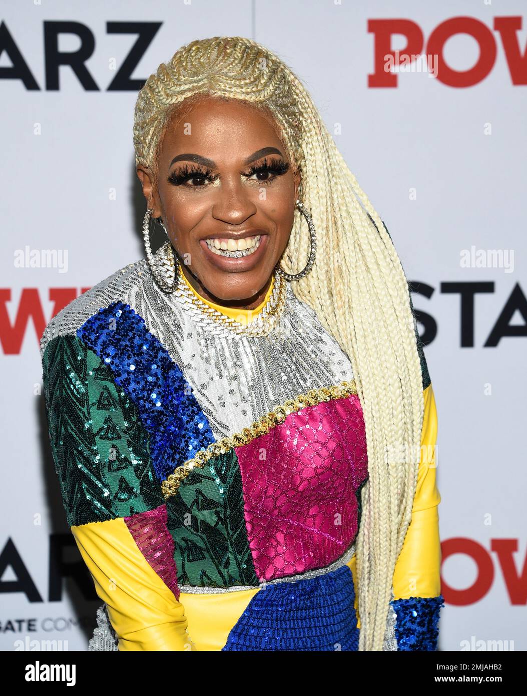 Lil' Mo attends the world premiere of the Starz television series