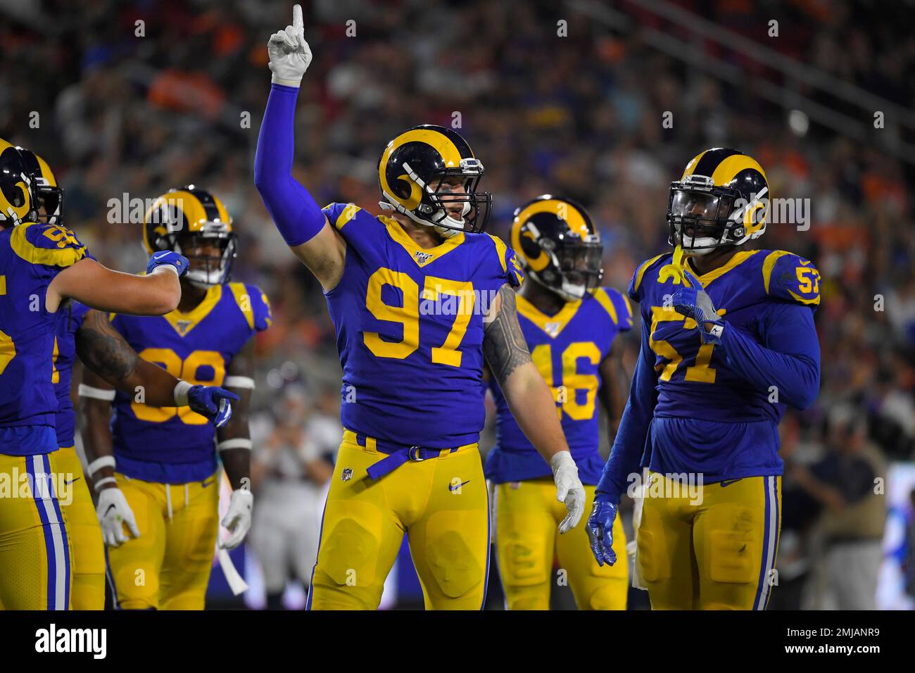 Los Angeles Rams defensive end Morgan Fox (97) during the second half of an  NFL preseason