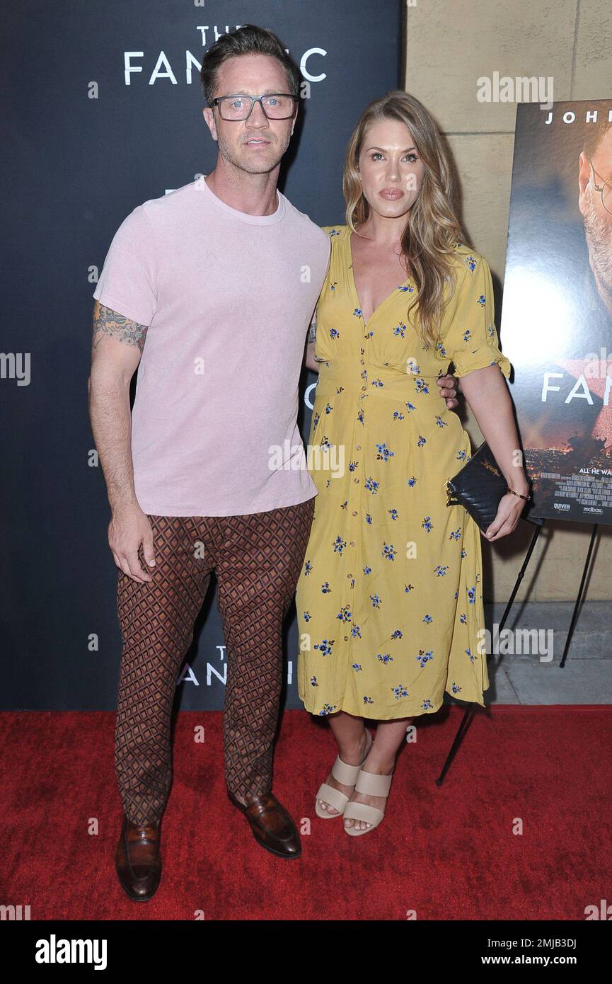 Devon Sawa, left, and Dawni Sahanovitch attend the LA premiere of &ldquo;The