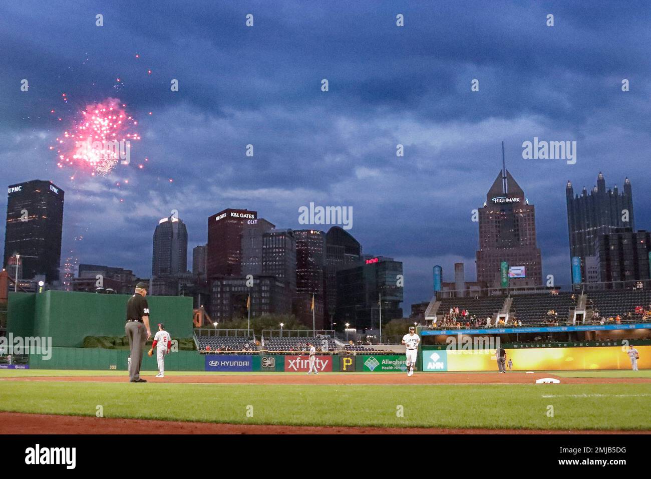 PNC Park Fireworks Stock Photo - Alamy