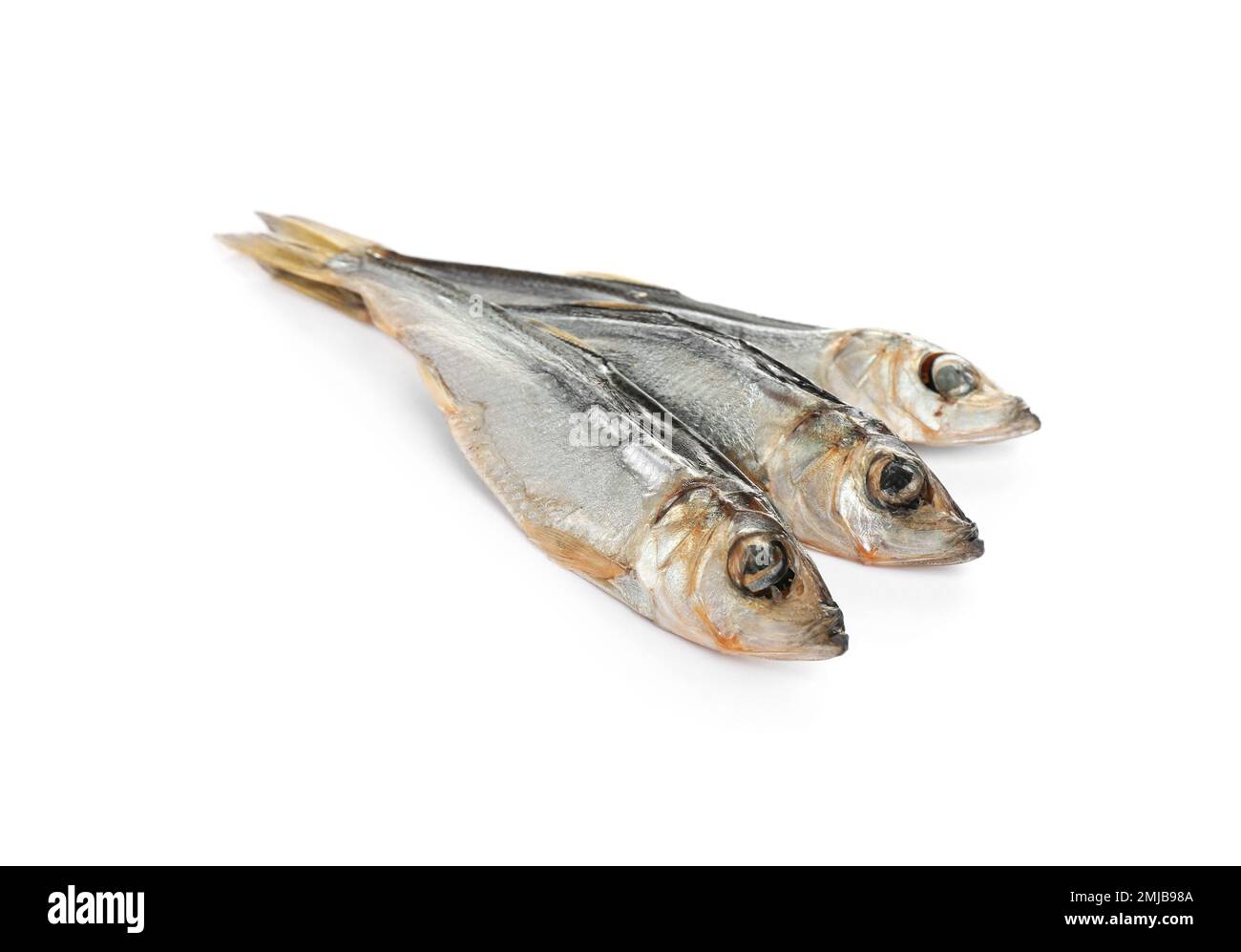 Tasty dried fish isolated on white. Seafood Stock Photo Alamy