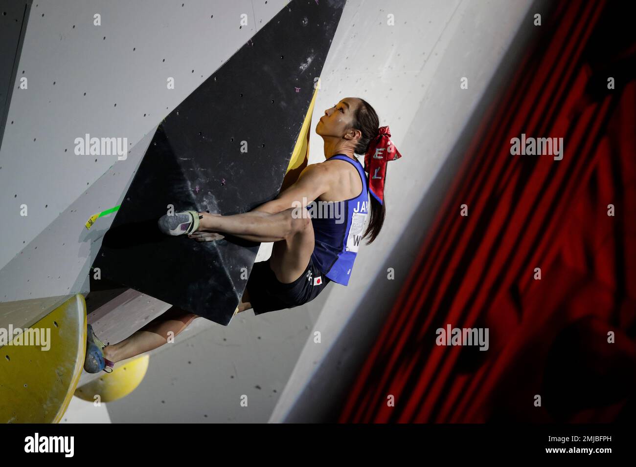 Akiyo Noguchi, of Japan, competes during the women's combined