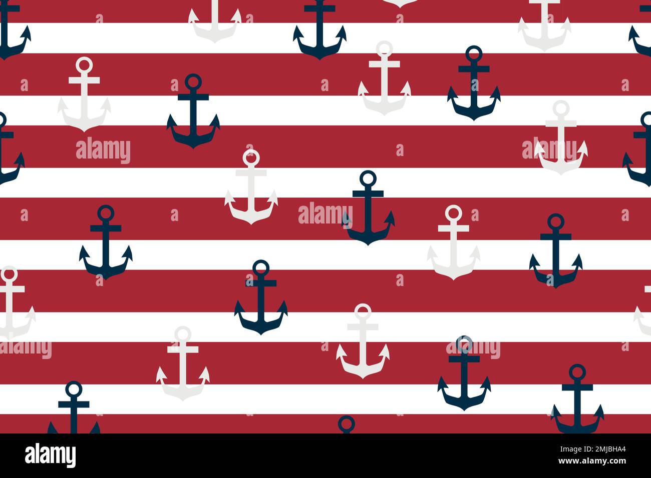 Anchor background vector, cute desktop wallpaper Stock Vector Image