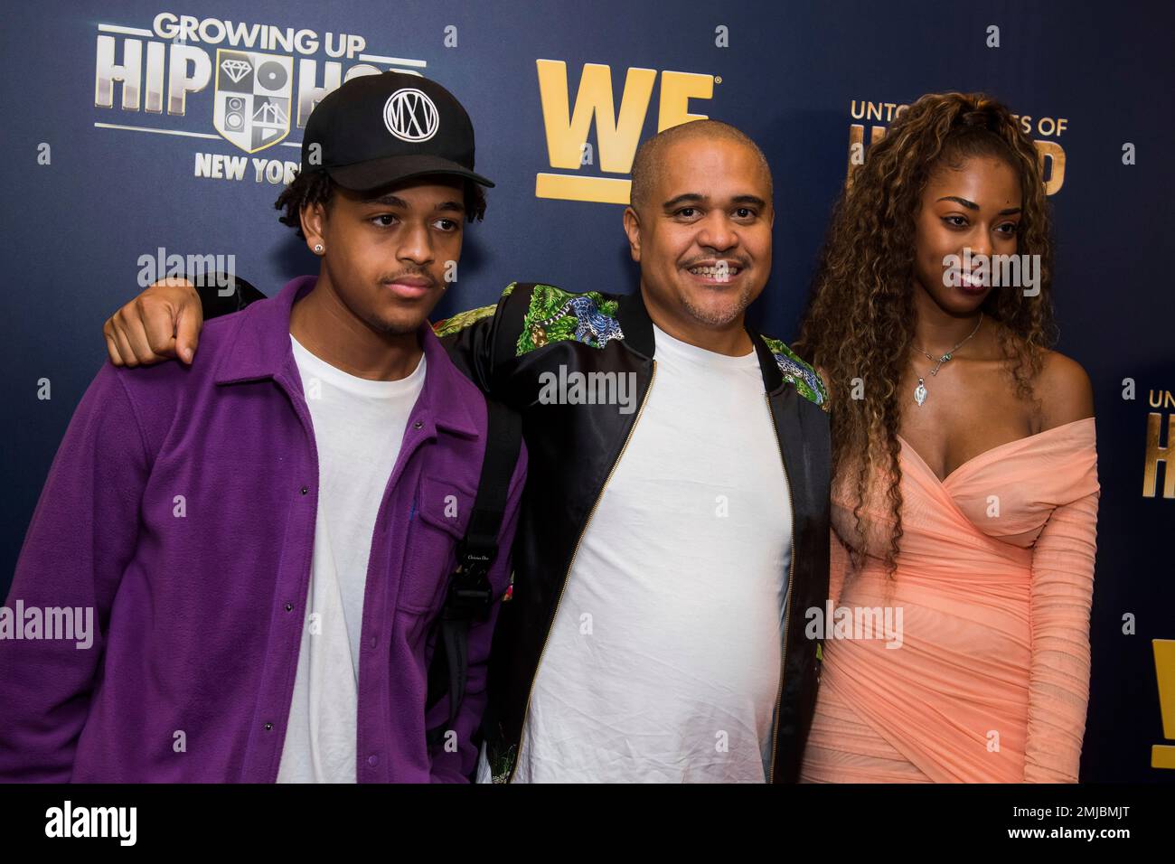 JJ Gotti, left, Irv Gotti and Angie Gotti attend the premieres of We TV