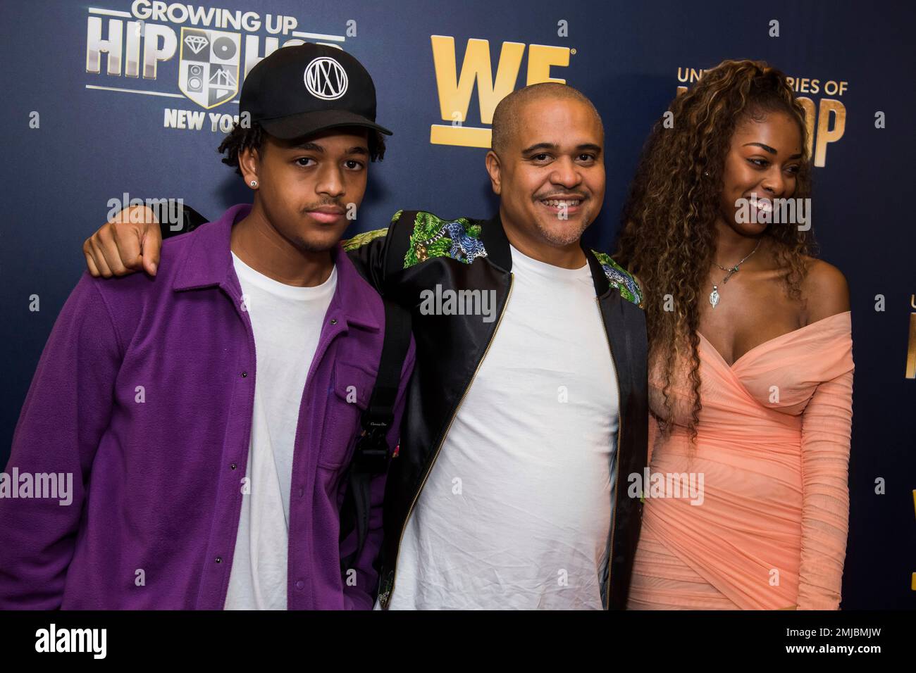 JJ Gotti, left, Irv Gotti and Angie Gotti attend the premieres of We TV