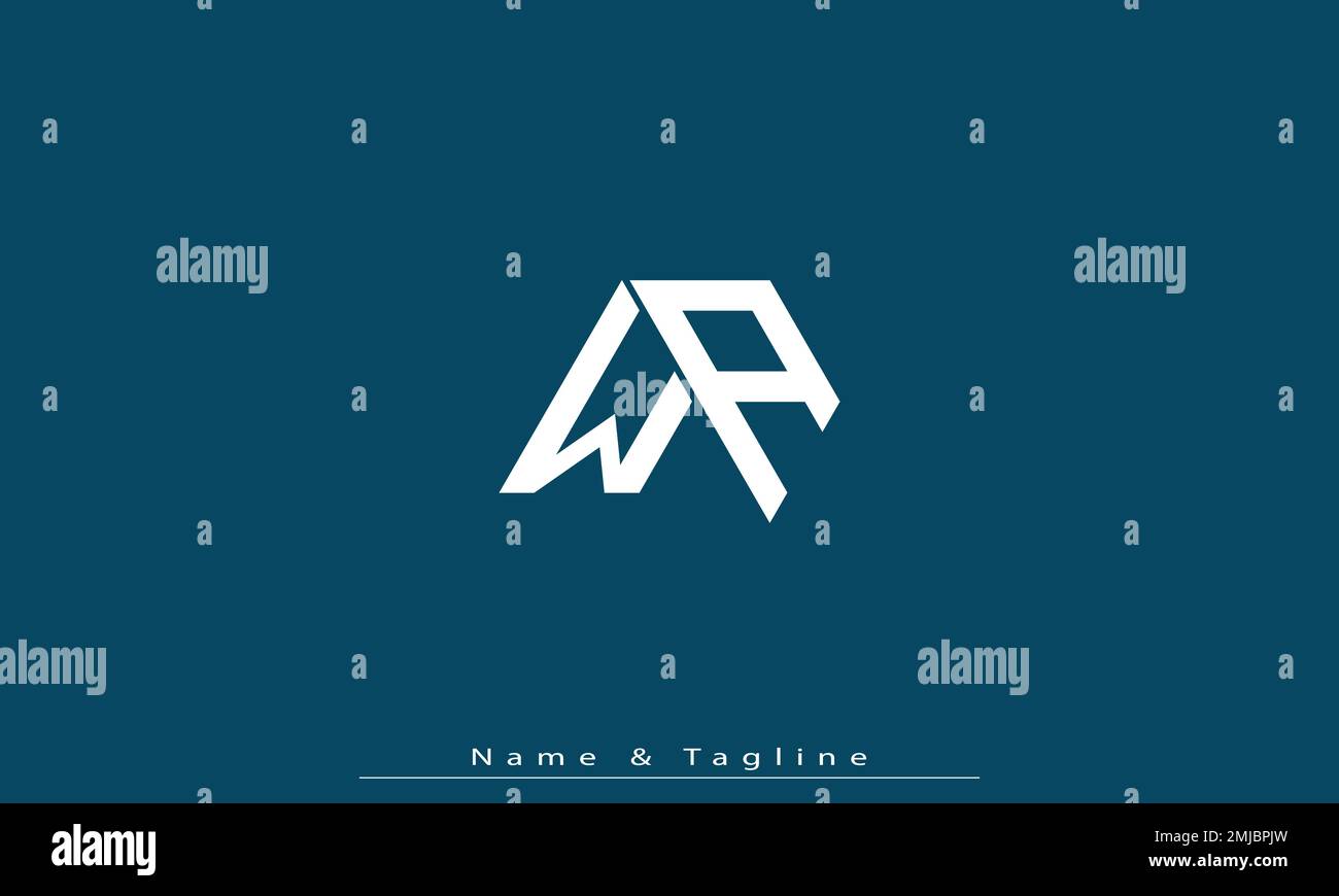Alphabet letters Initials Monogram logo WA , AW Stock Vector
