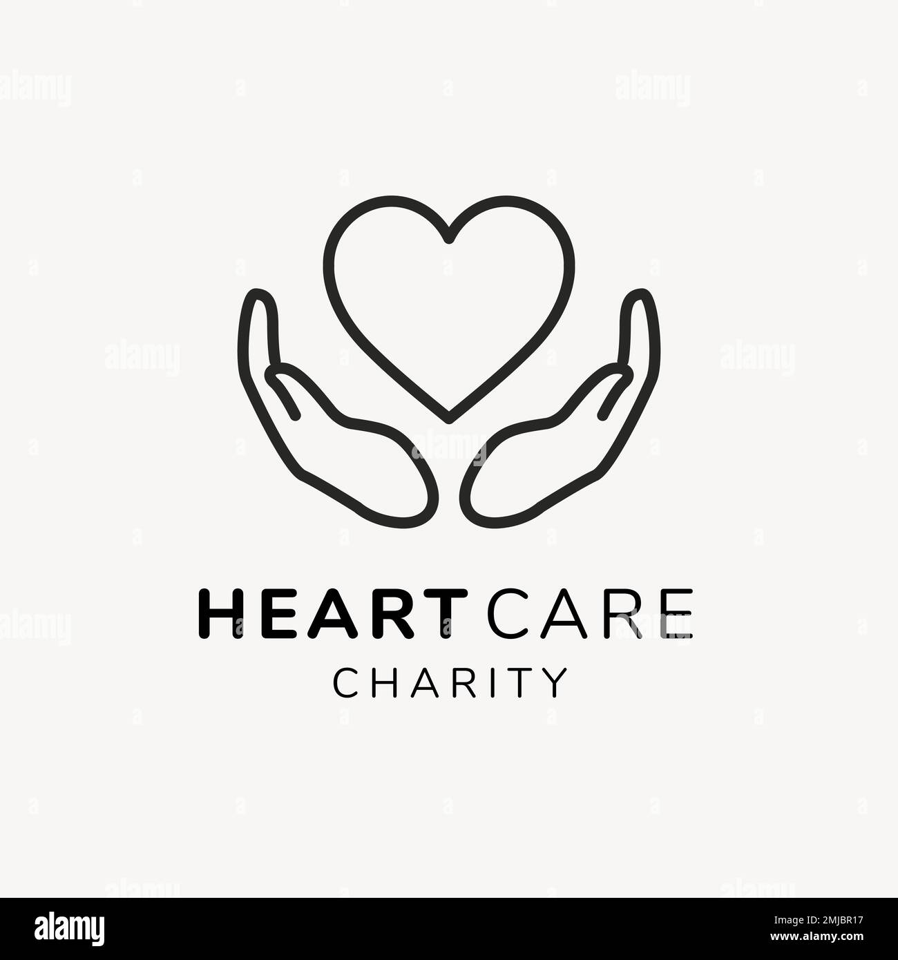 Charity logo template, no-profit branding design vector Stock Vector ...
