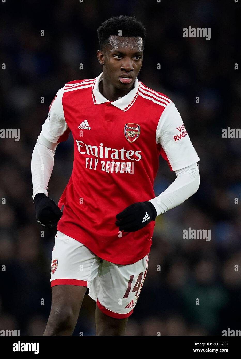 Manchester, England, 27th January 2023. Eddie Nketiah of Arsenal during the The FA Cup match at the Etihad Stadium, Manchester. Picture credit should read: Andrew Yates / Sportimage Credit: Sportimage/Alamy Live News Stock Photo