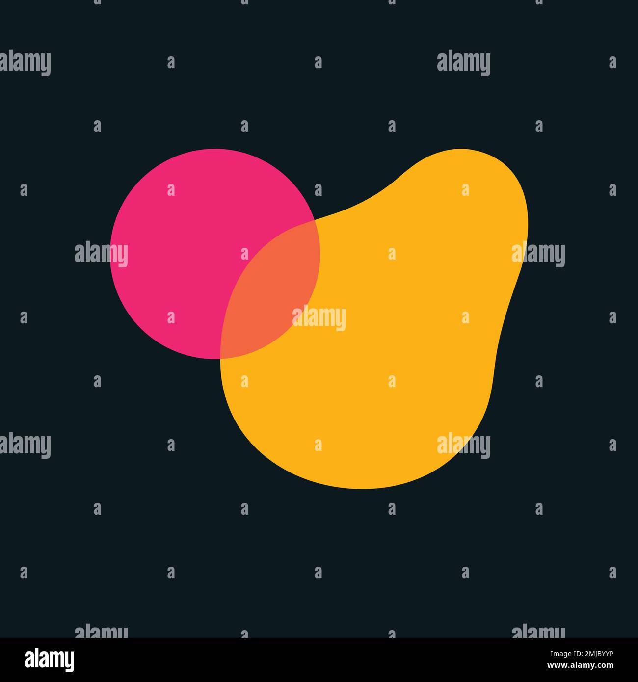 Abstract shape icon, flat design vector illustration Stock Vector