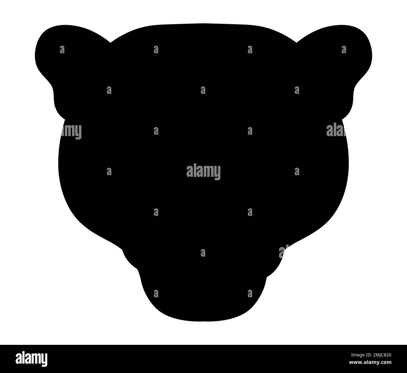 Cheetah face black logo, vector illustration, leopard and tiger icon