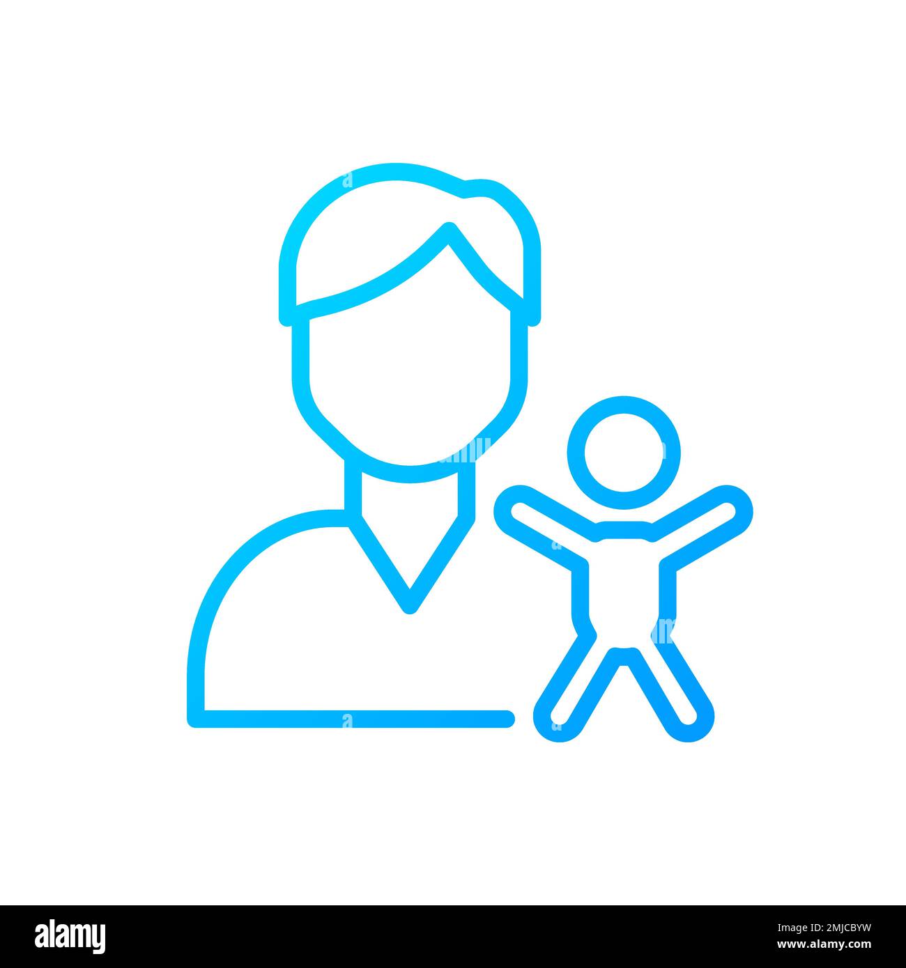 Pediatrics pixel perfect gradient linear vector icon Stock Vector