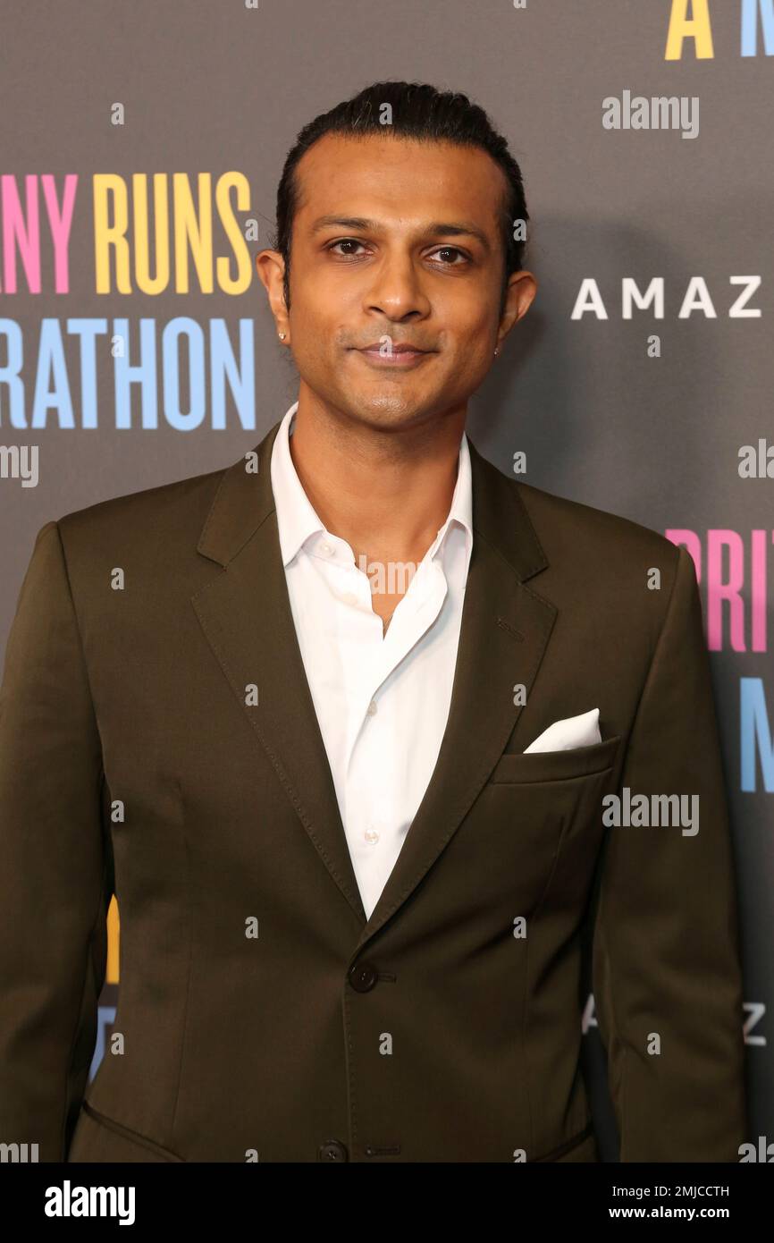 Utkarsh Ambudkar attends the LA Premiere of "Brittany Runs a Marathon